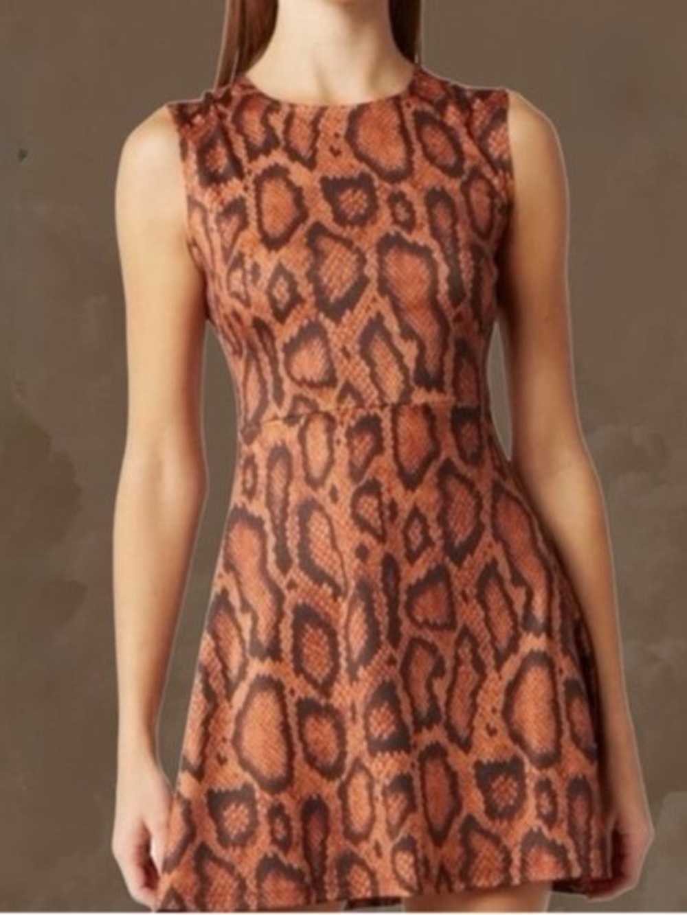 NWT WeWoreWhat Snake Print Muscle Tank Mini Dress Size Medium